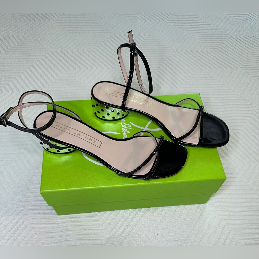 Marc Jacobs - Studded chunky low heel Sandals. Size 6.5